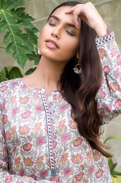 Stitched 1 Piece Printed Lawn Shirt