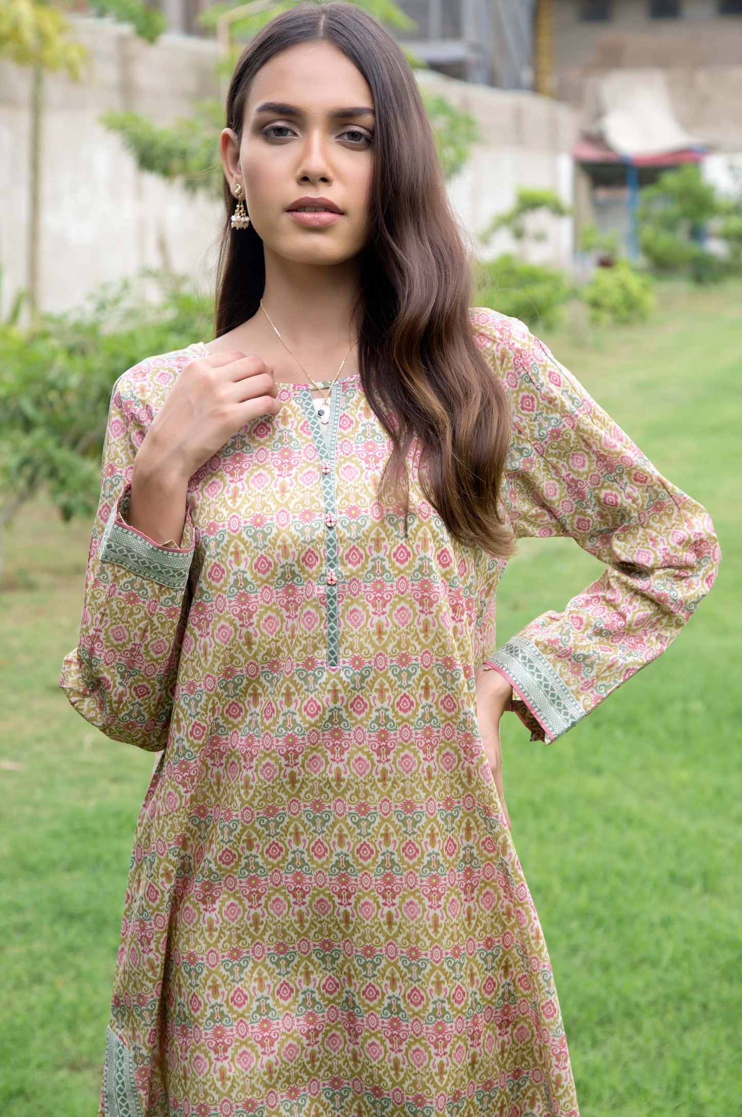 Stitched 1 Piece Printed Lawn Shirt