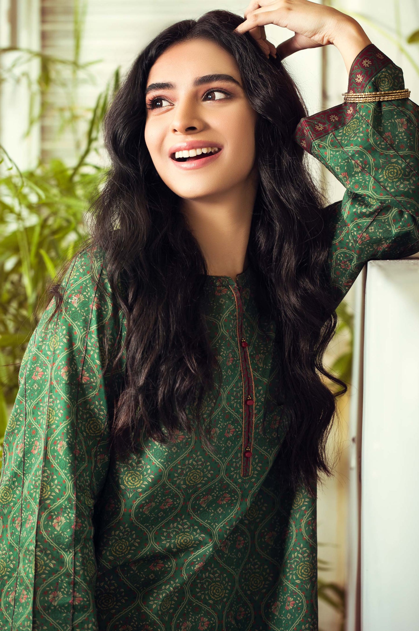 Stitched 1 Piece Digital Printed Cambric Shirt