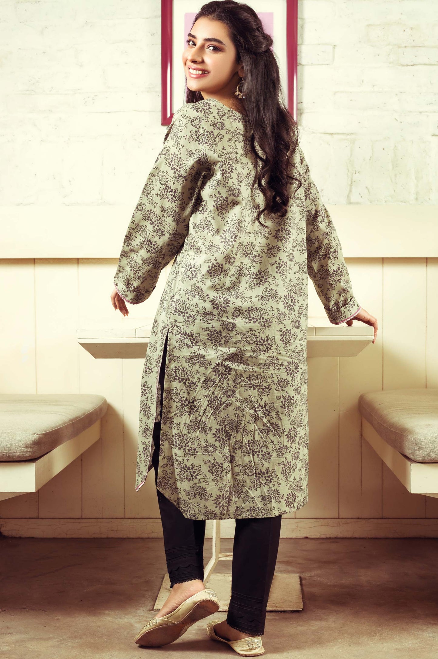 Stitched 1 Piece Digital Printed Cambric Shirt