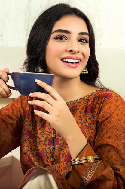 Stitched 1 Piece Digital Printed Cambric Shirt