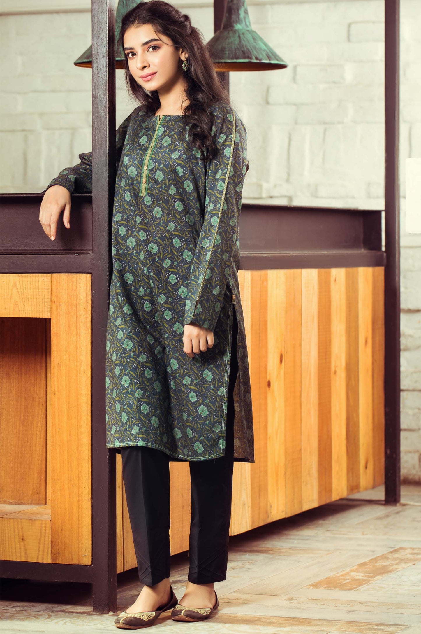 Stitched 1 Piece Digital Printed Cambric Shirt