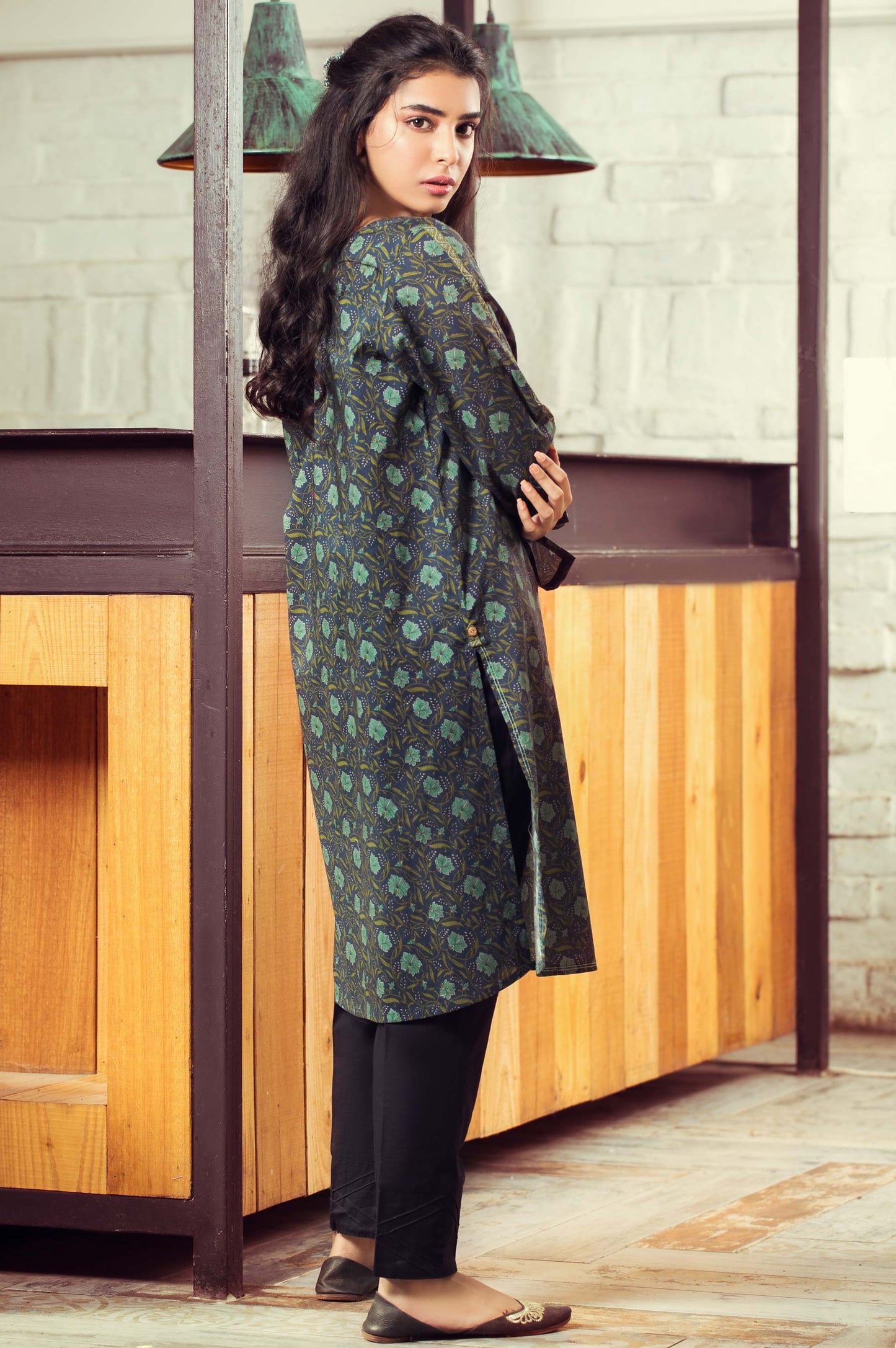 Stitched 1 Piece Digital Printed Cambric Shirt