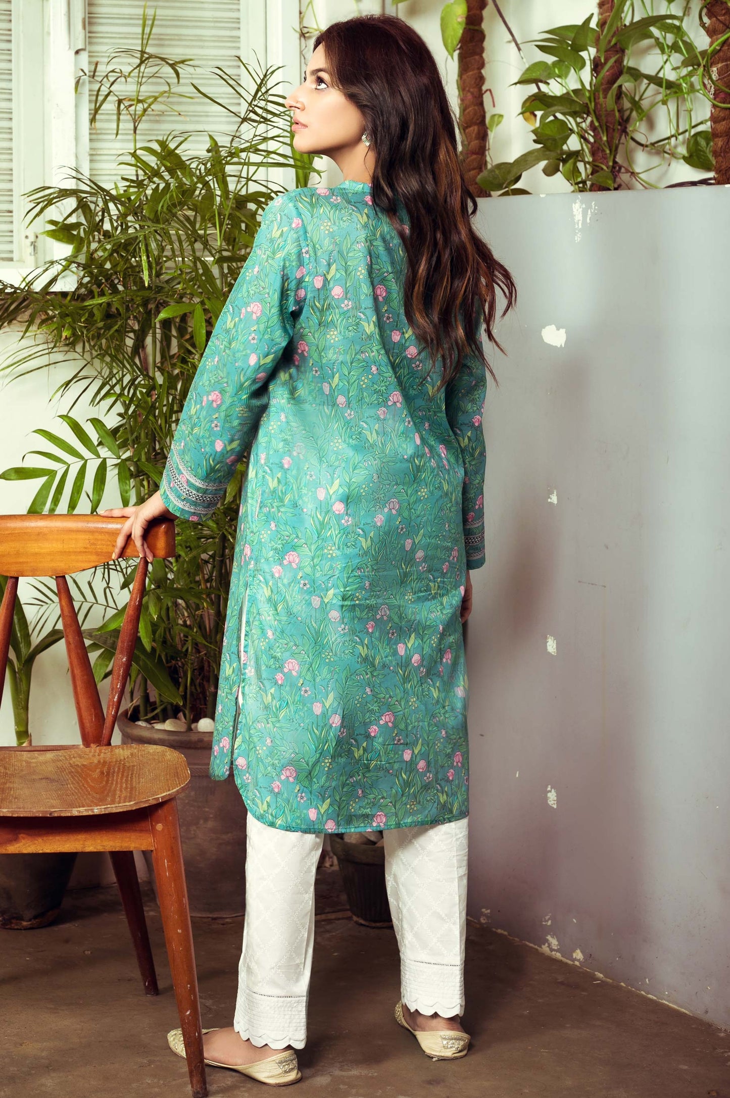 Stitched 1 Piece Digital Printed Cambric Shirt