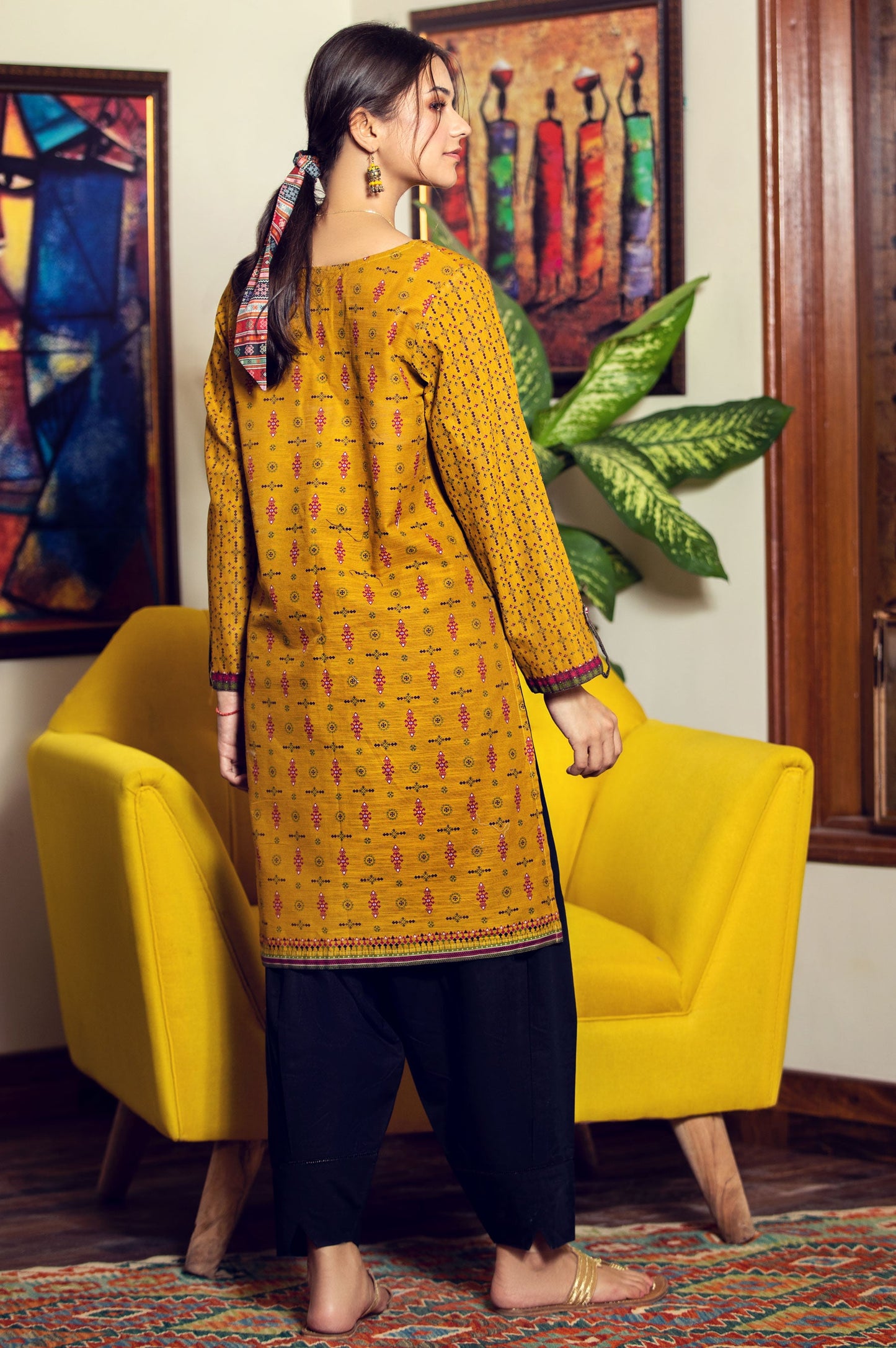 Stitched 1 Piece Digital Printed Khaddar Shirt