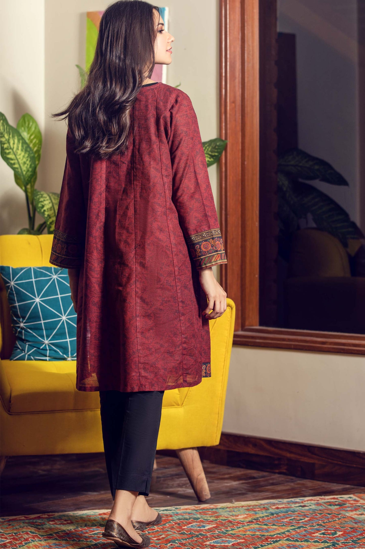 Stitched 1 Piece Digital Printed Khaddar Shirt