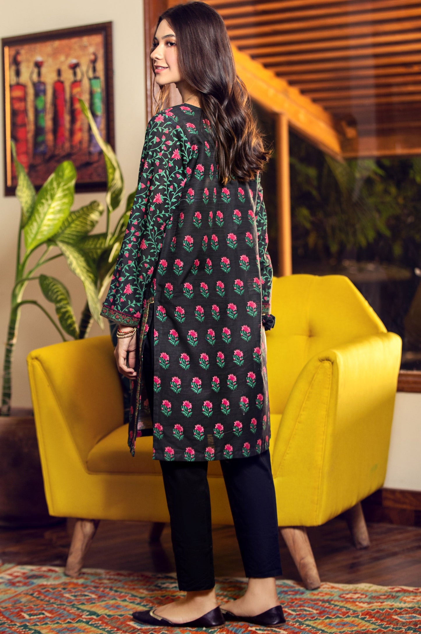 Stitched 1 Piece Digital Printed Khaddar Shirt