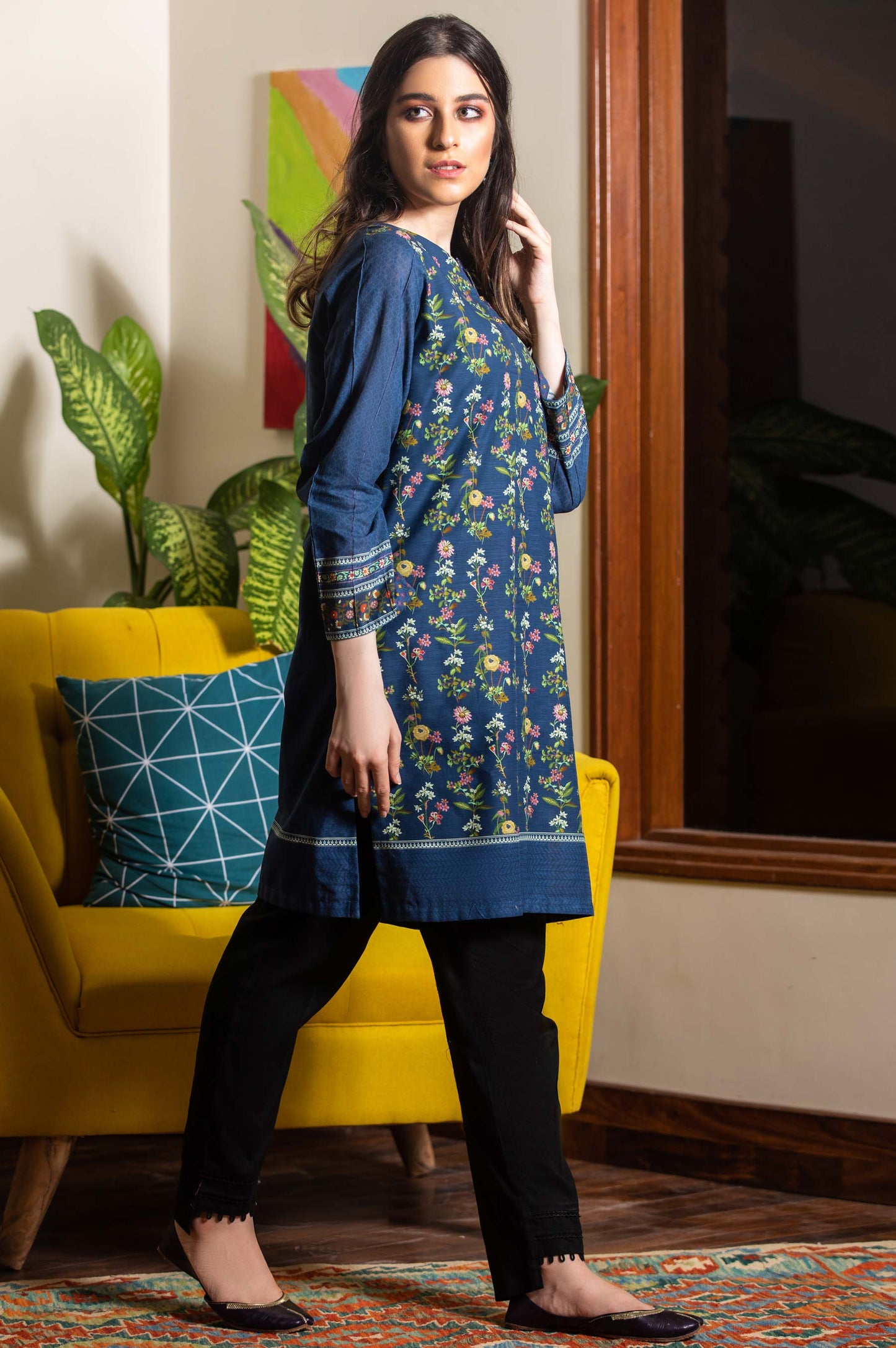 Stitched 1 Piece Digital Printed Khaddar Shirt