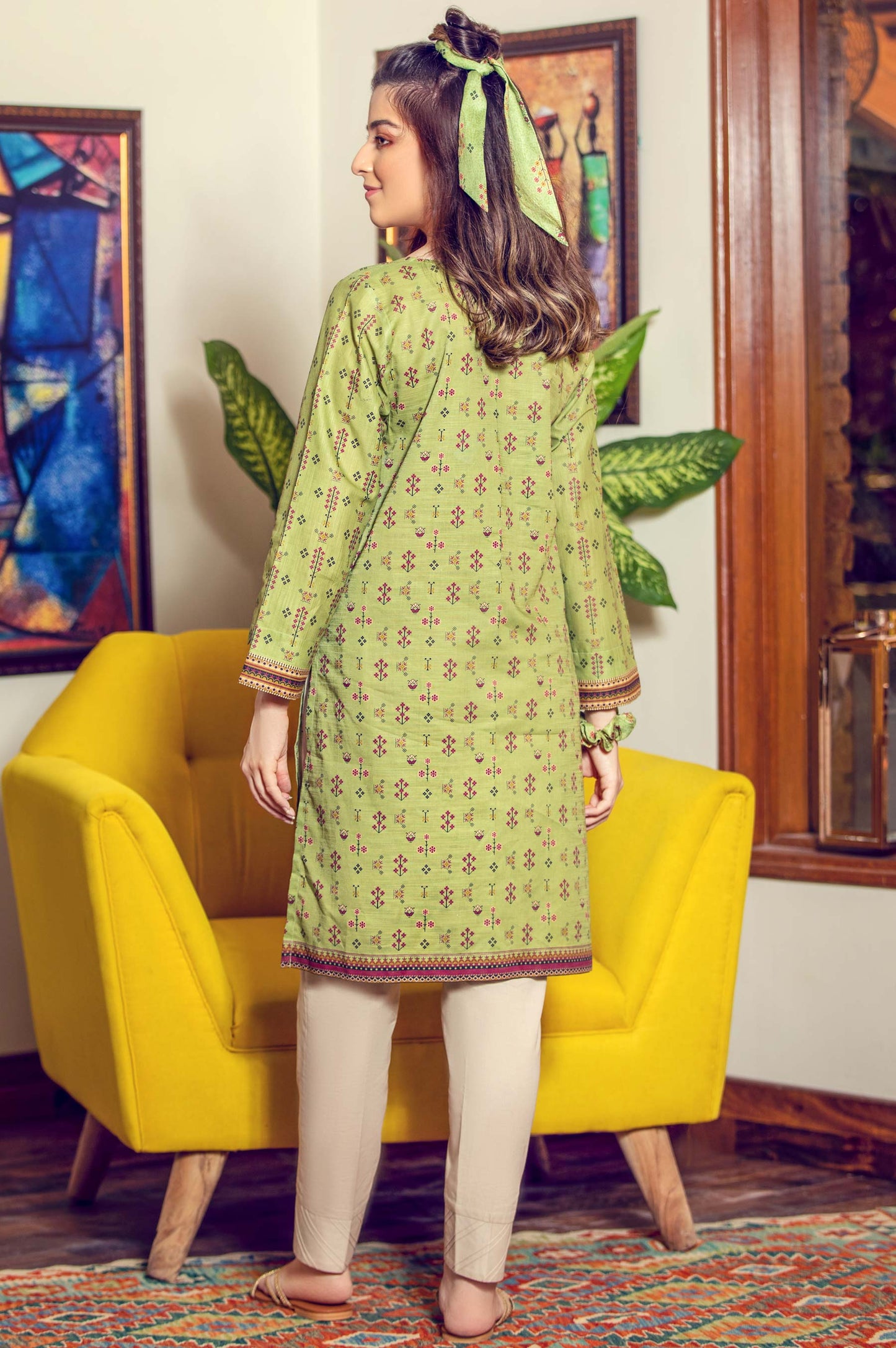 Stitched 1 Piece Digital Printed Khaddar Shirt