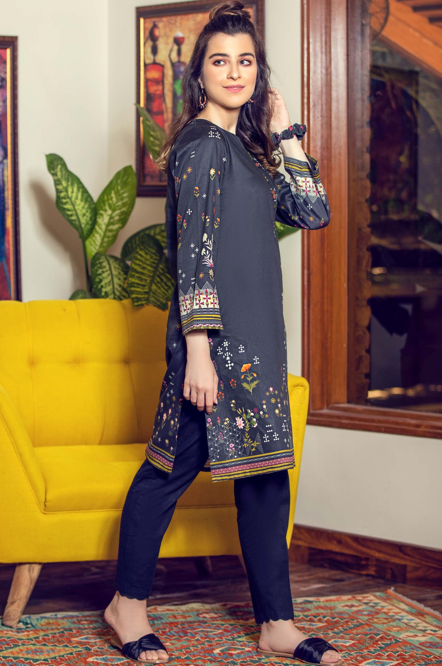 Stitched 1 Piece Digital Printed Cottel Shirt