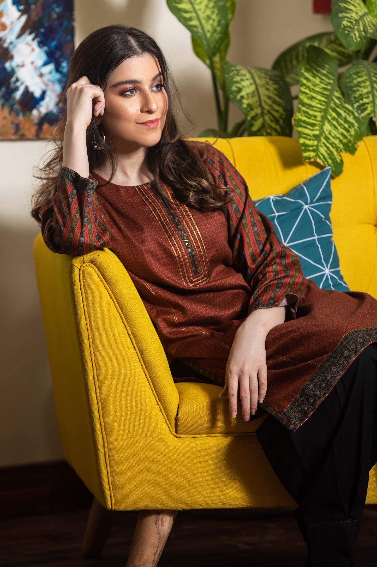 Stitched 1 Piece Digital Printed Cottel Shirt