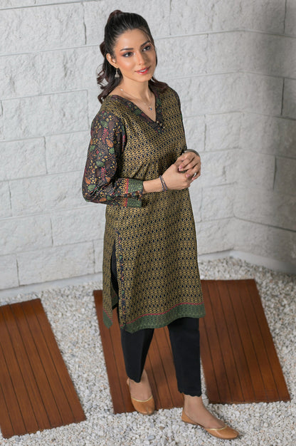 Stitched 1 Piece Digital Printed Cambric Shirt