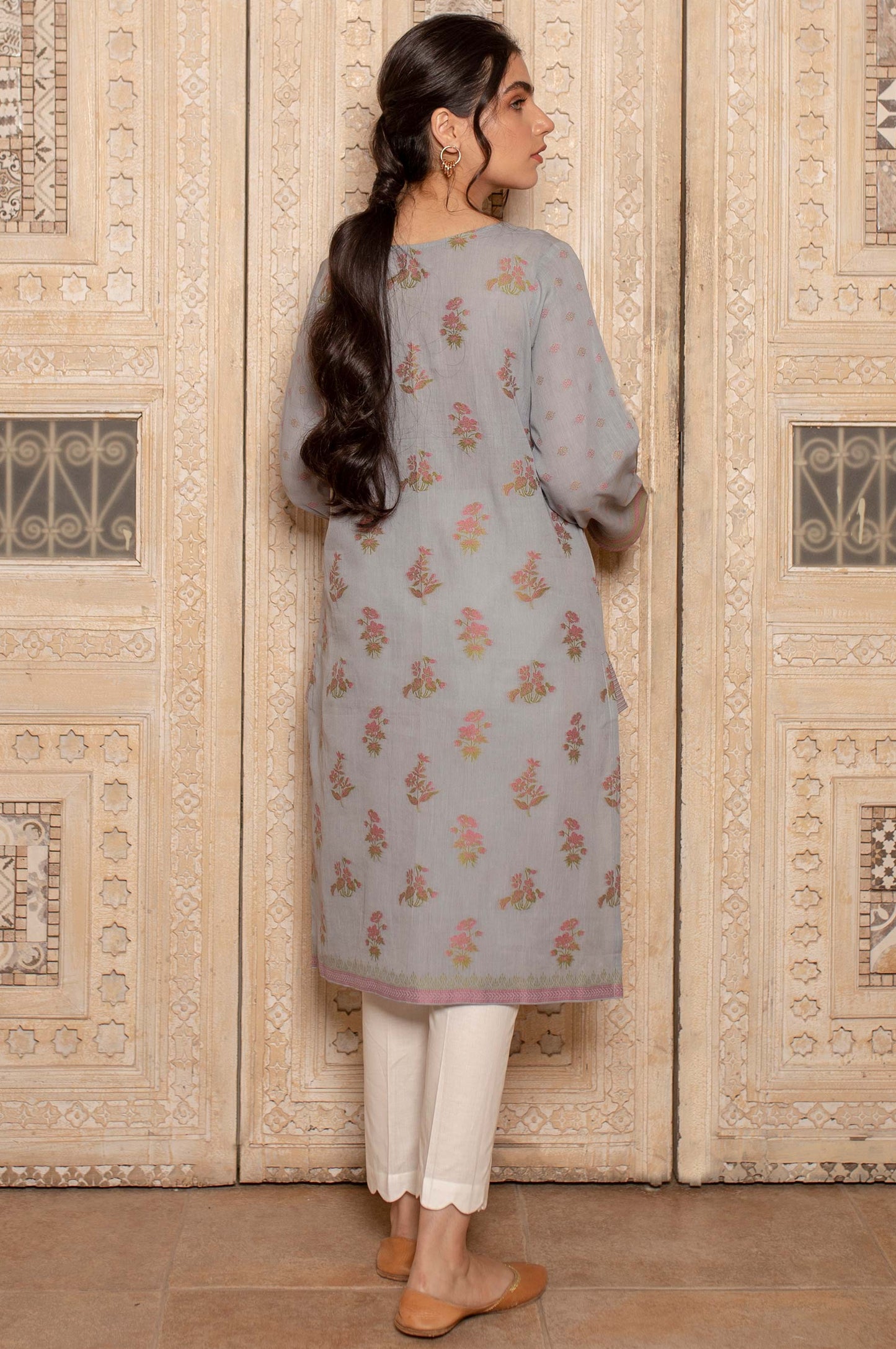 Stitched 1 Piece Dyed Jacquard Shirt