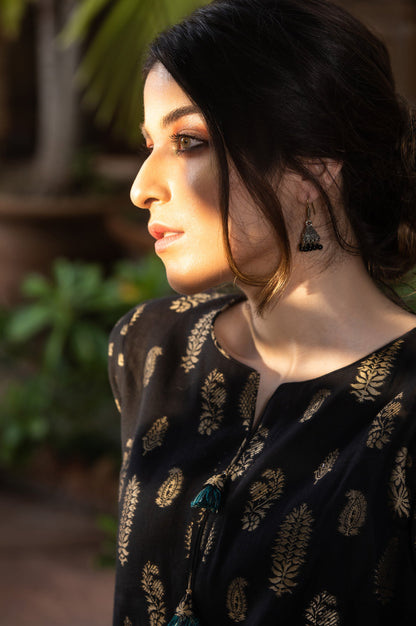 Stitched 1 Piece Yarn Dyed Jacquard Shirt