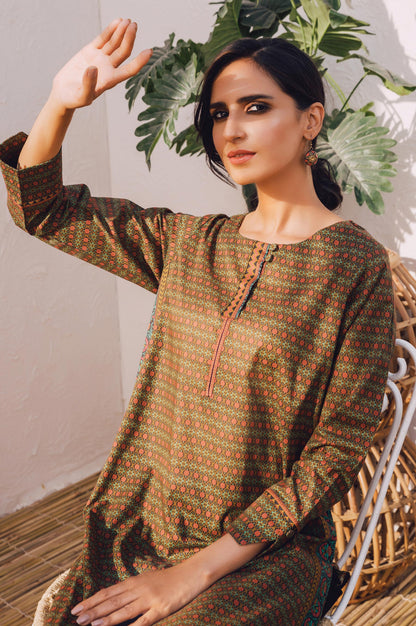 Stitched 1 Piece Digital Printed Lawn Shirt