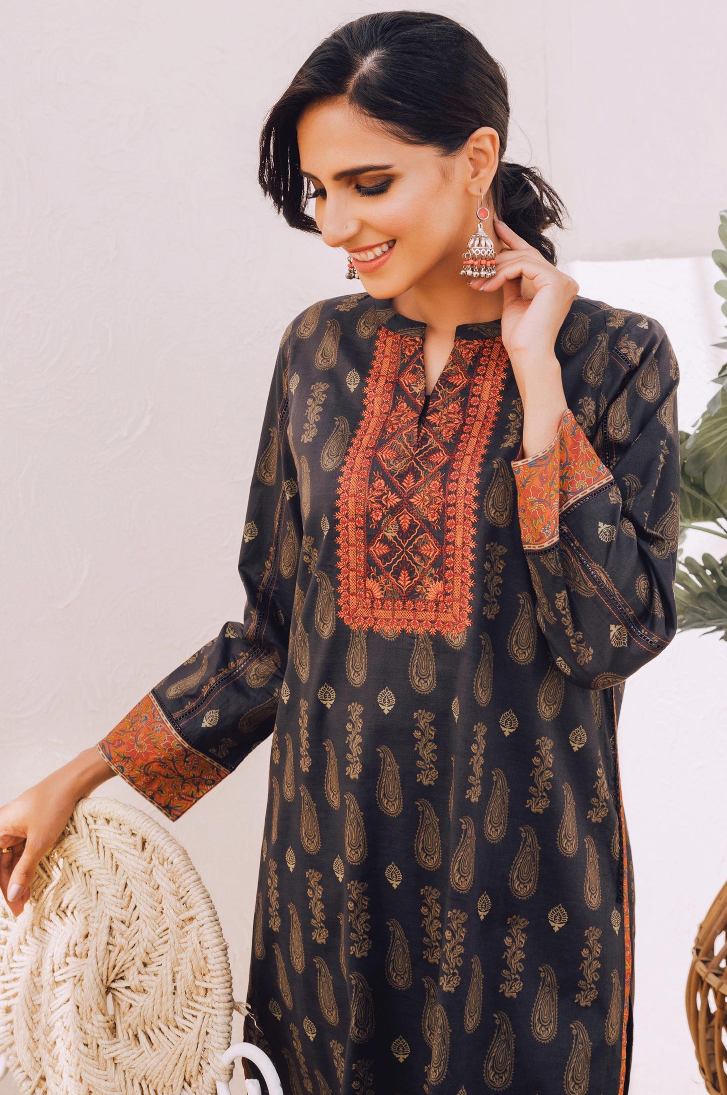 Stitched 1 Piece Embroidered Lawn Shirt