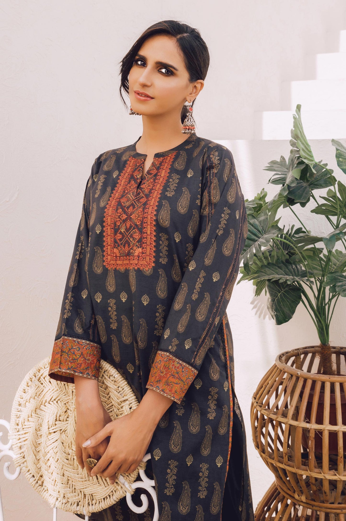 Stitched 1 Piece Embroidered Lawn Shirt
