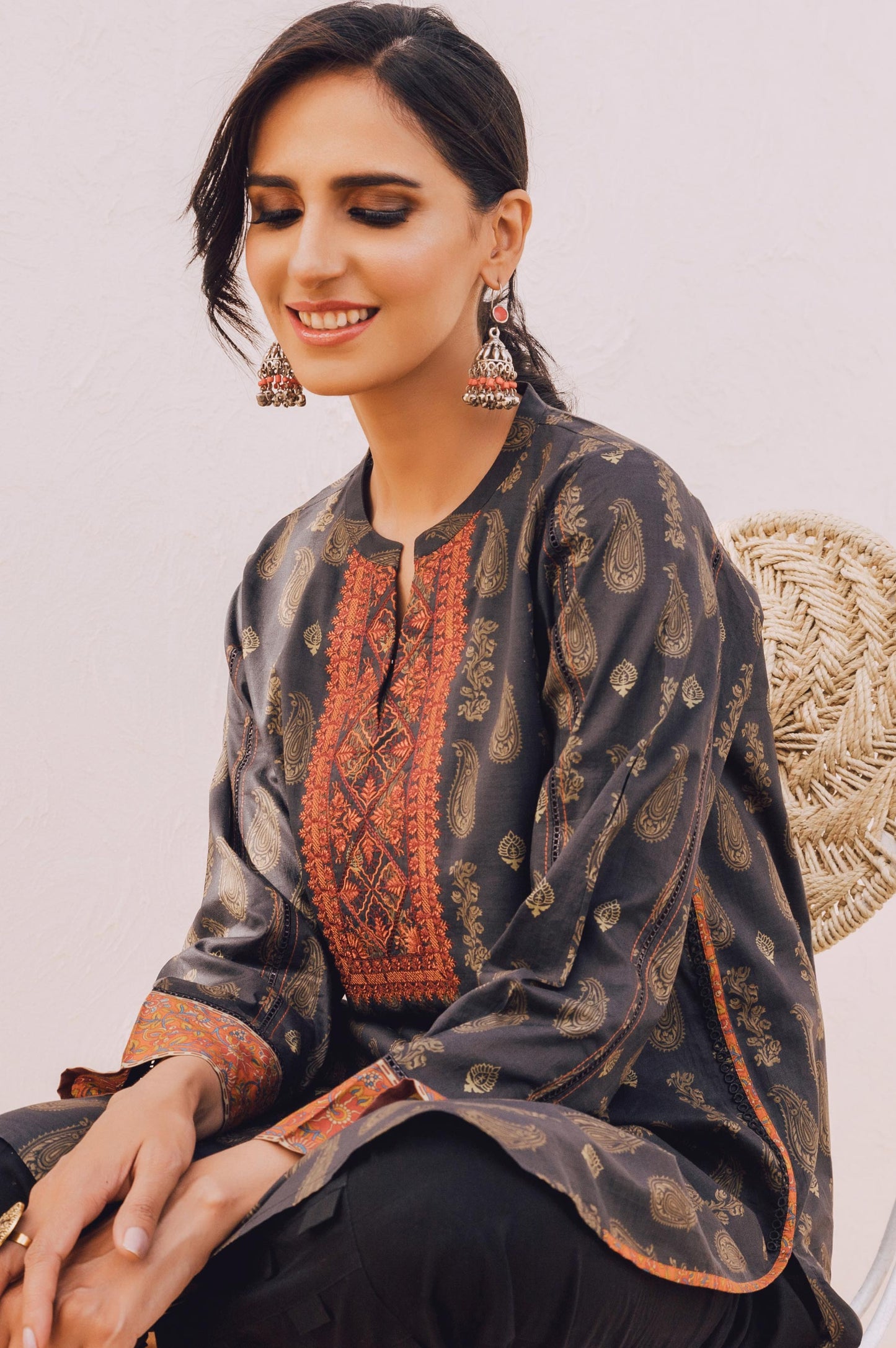 Stitched 1 Piece Embroidered Lawn Shirt