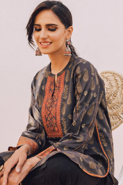 Stitched 1 Piece Embroidered Lawn Shirt