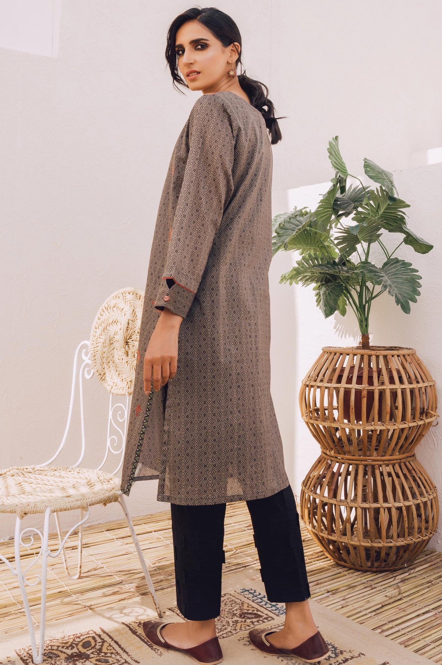 Stitched 1 Piece Embroidered Lawn Shirt