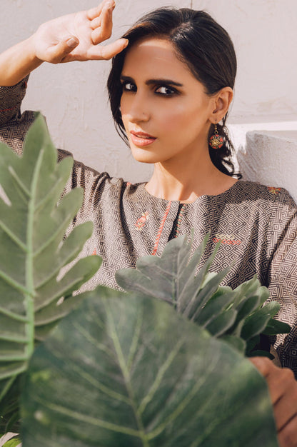 Stitched 1 Piece Embroidered Lawn Shirt