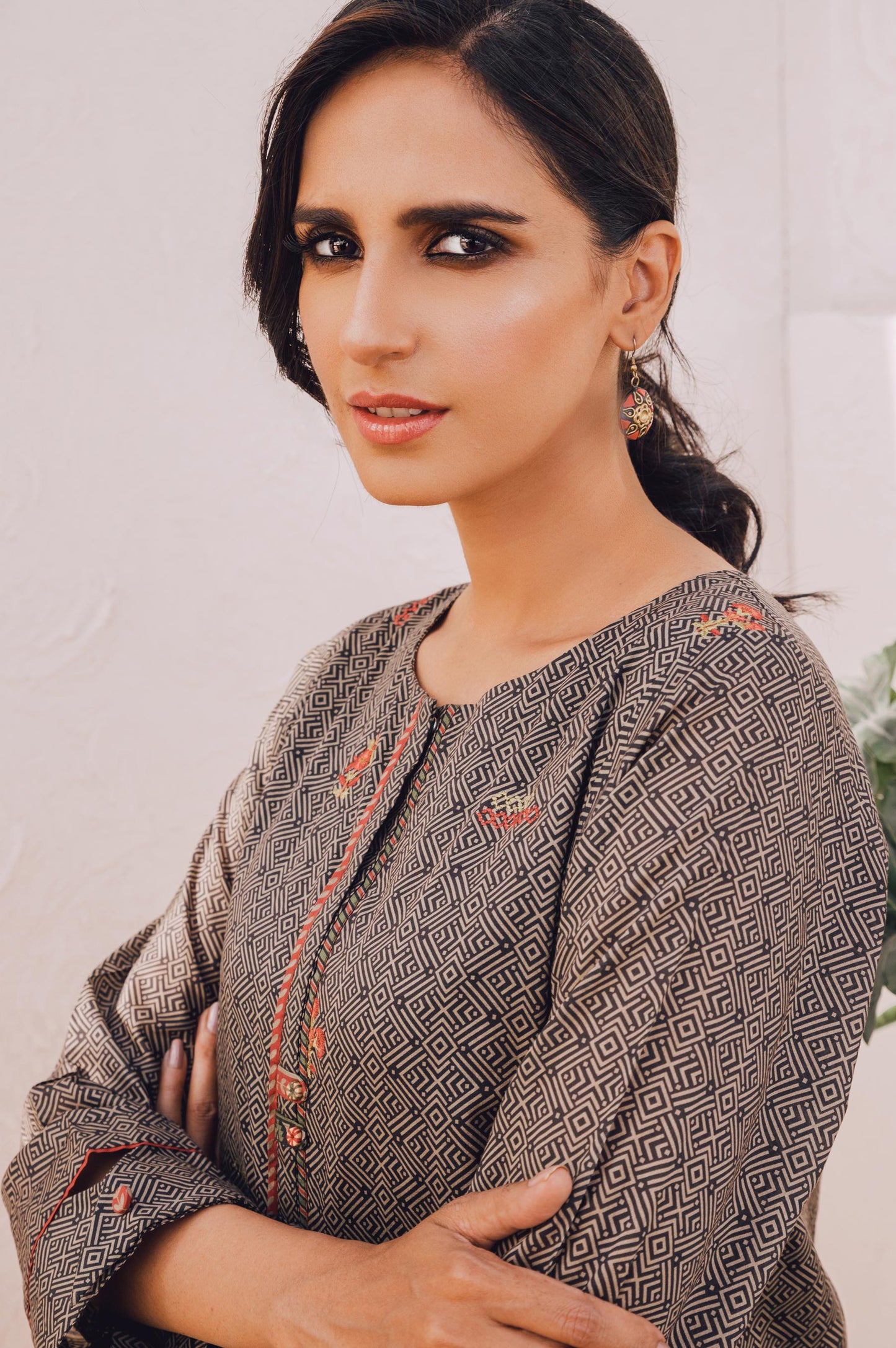 Stitched 1 Piece Embroidered Lawn Shirt