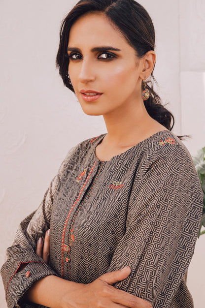Stitched 1 Piece Embroidered Lawn Shirt