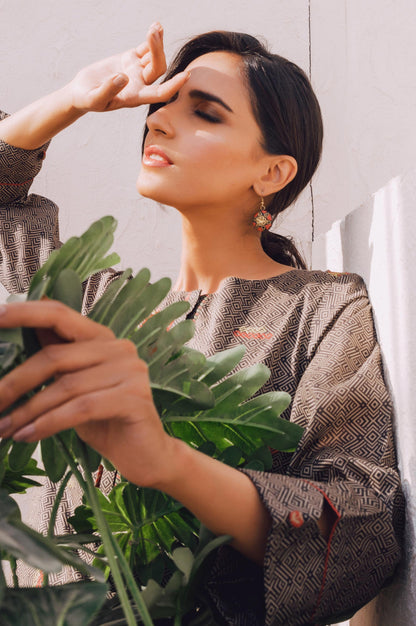 Stitched 1 Piece Embroidered Lawn Shirt