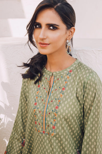 Stitched 1 Piece Embroidered Lawn Shirt