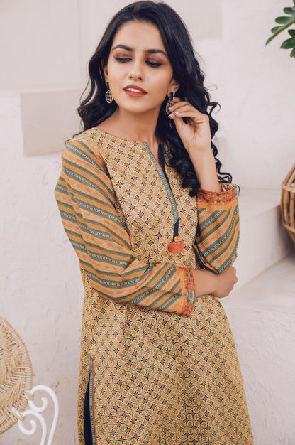 Stitched 1 Piece Digital Printed Lawn Shirt