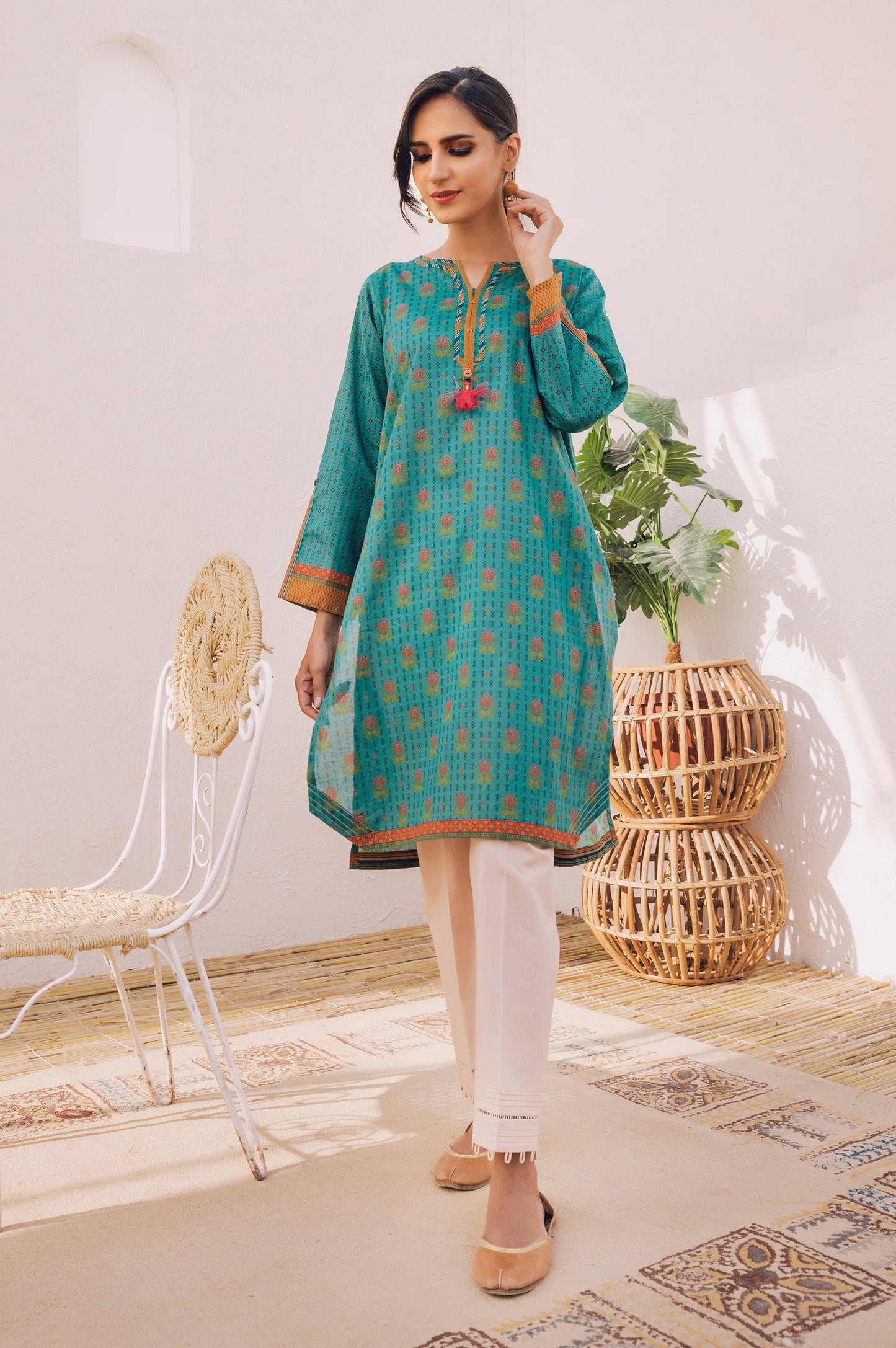 Stitched 1 Piece Digital Printed Lawn Shirt