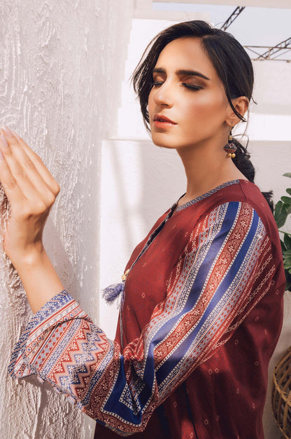 Stitched 1 Piece Digital Printed Doria Lawn Shirt