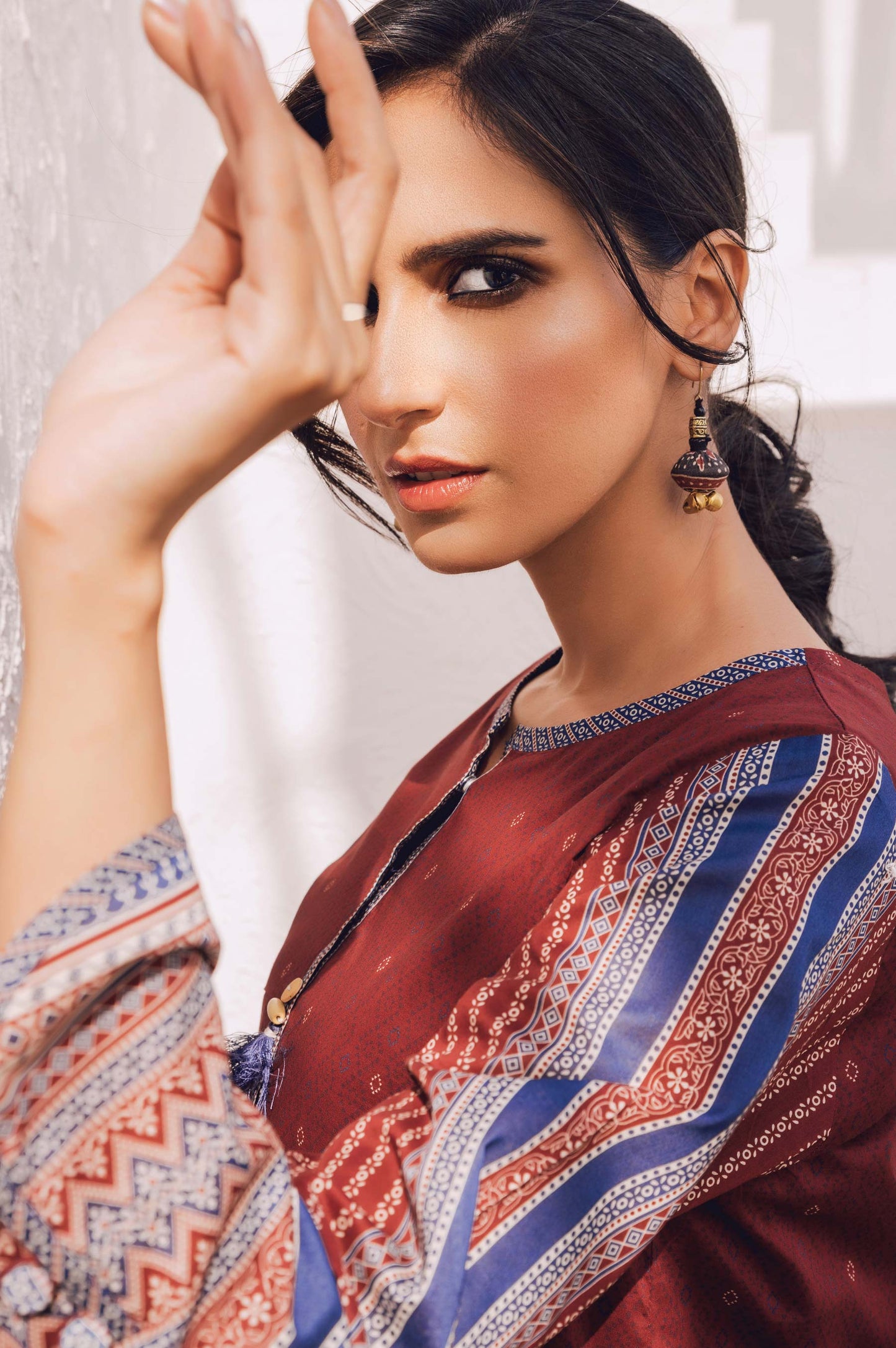 Stitched 1 Piece Digital Printed Doria Lawn Shirt