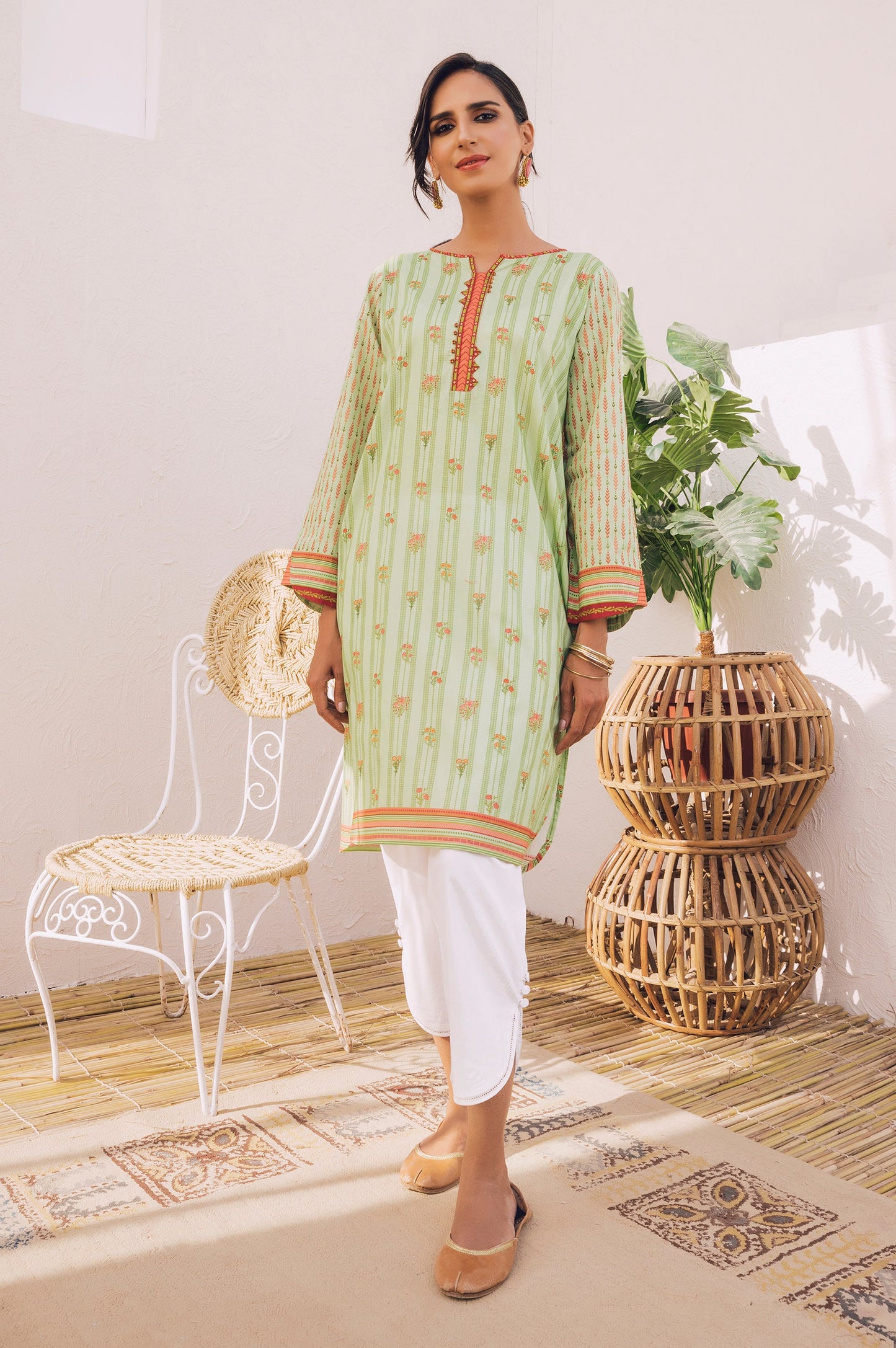 Stitched 1 Piece Digital Printed Doria Lawn Shirt