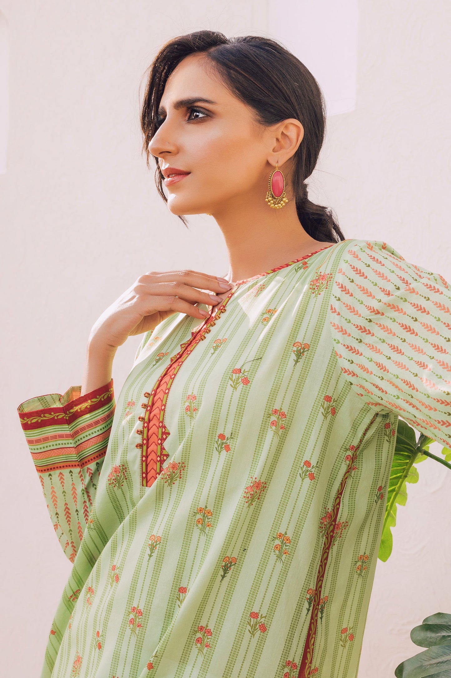 Stitched 1 Piece Digital Printed Doria Lawn Shirt