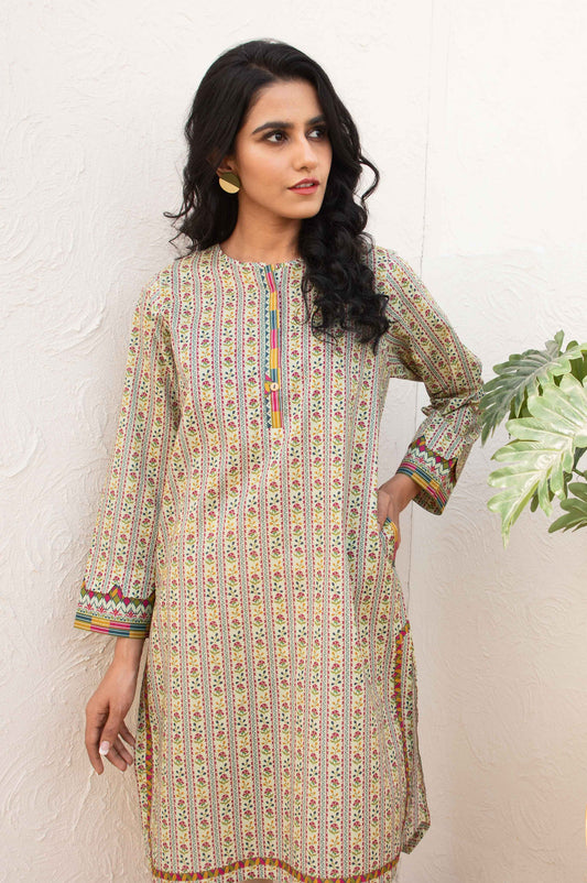 Stitched 1 Piece Digital Printed Doria Lawn Shirt