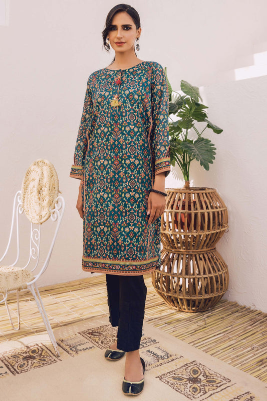 Stitched 1 Piece Digital Printed Cotton Satin Shirt