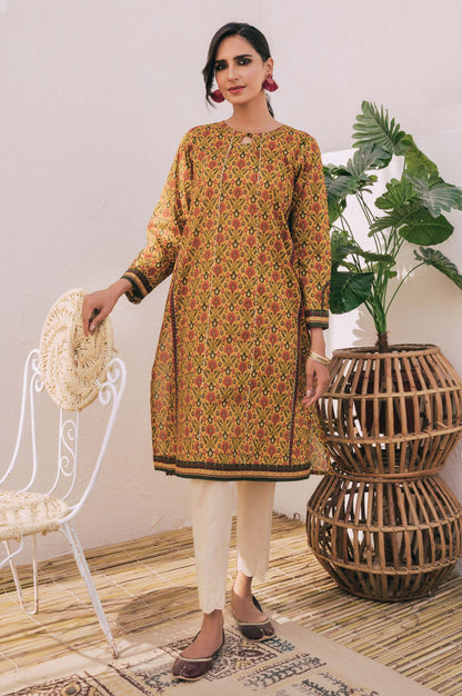 Stitched 1 Piece Digital Printed Cotton Satin Shirt