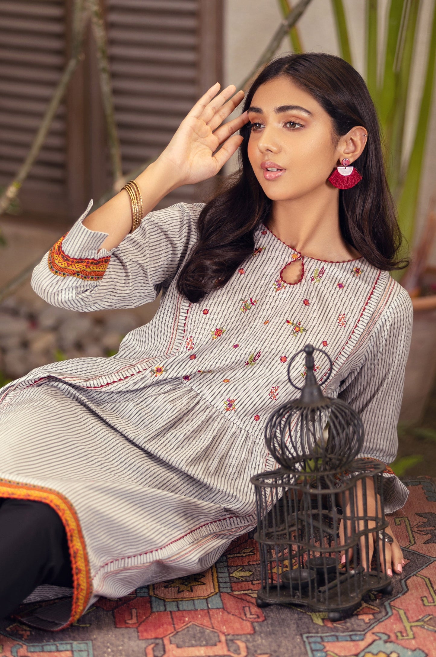 Stitched 1 Piece Embroidered Lawn Shirt