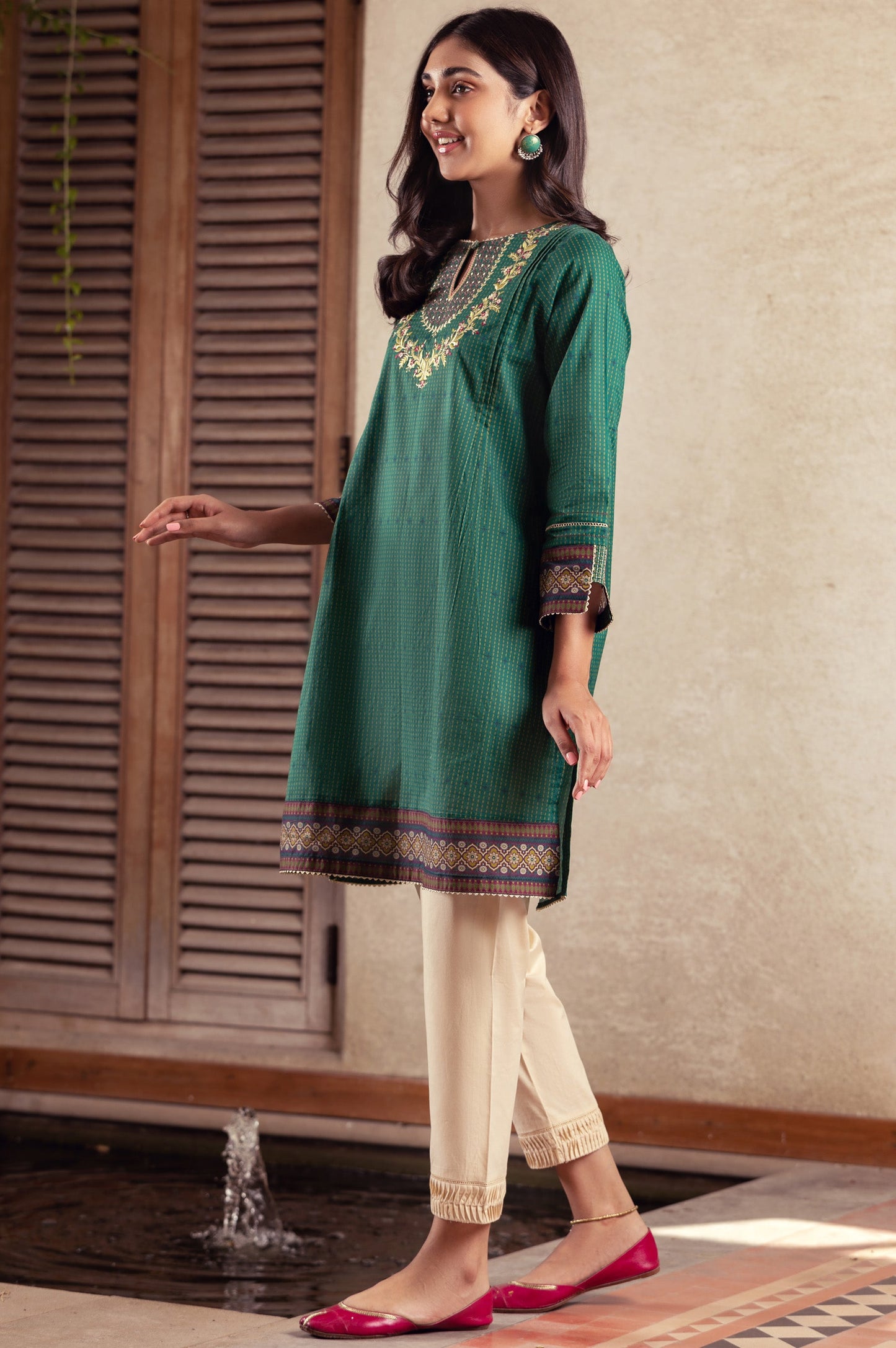 Stitched 1 Piece Embroidered Lawn Shirt