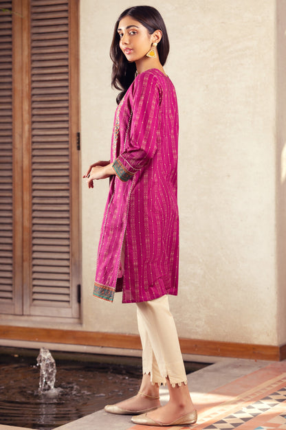 Stitched 1 Piece Embroidered Doria Lawn Shirt