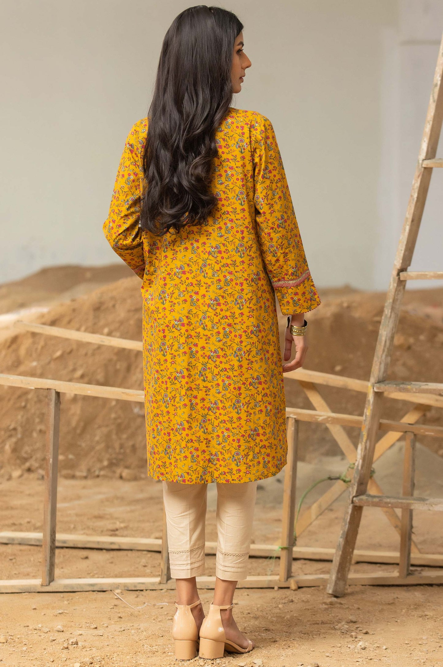 Stitched 1 Piece Digital Printed Cambric Shirt