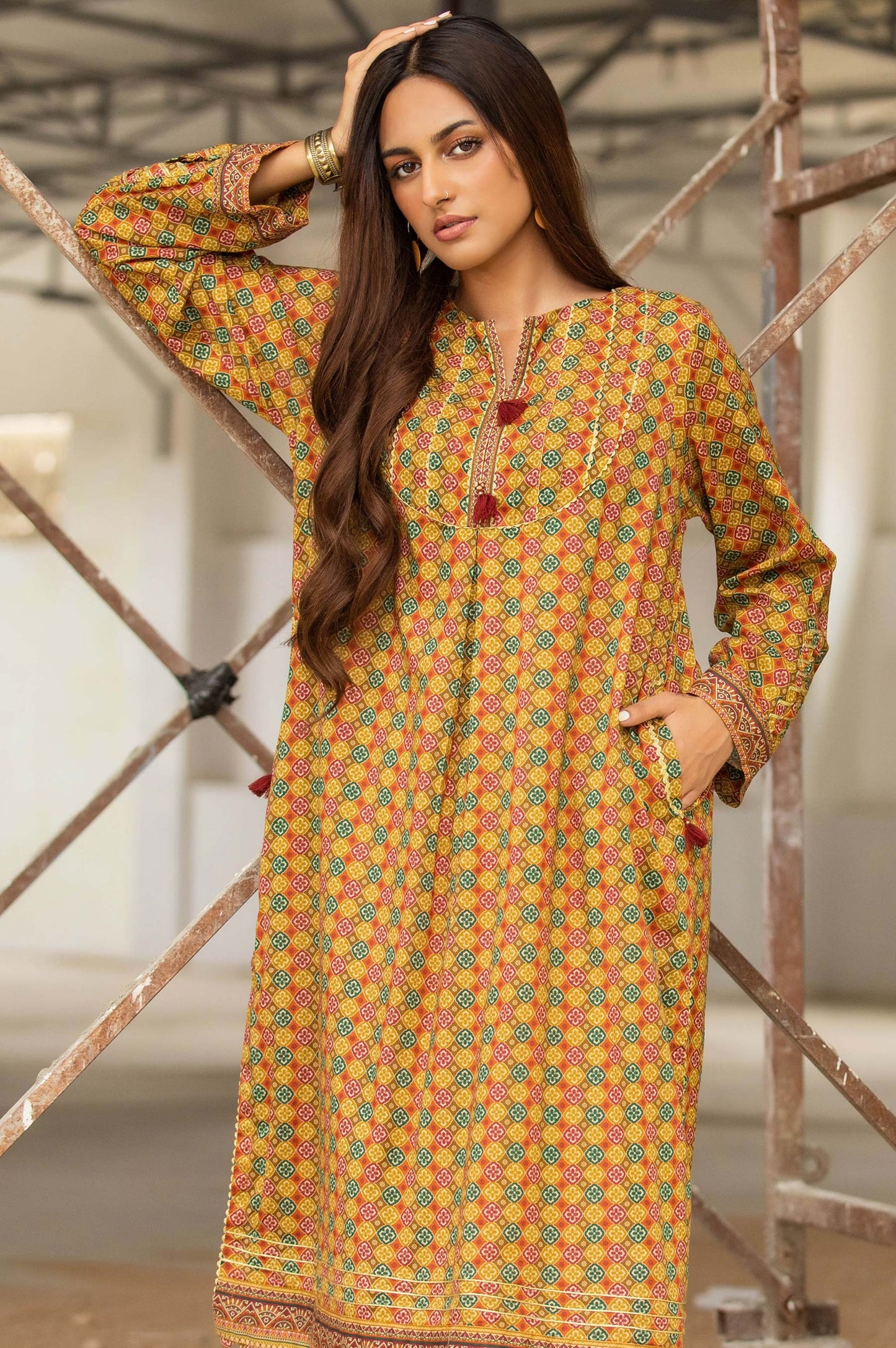 Stitched 1 Piece Digital Printed Lawn Shirt