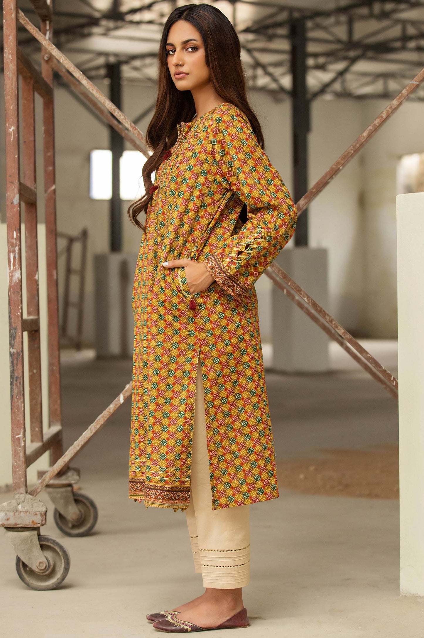 Stitched 1 Piece Digital Printed Lawn Shirt