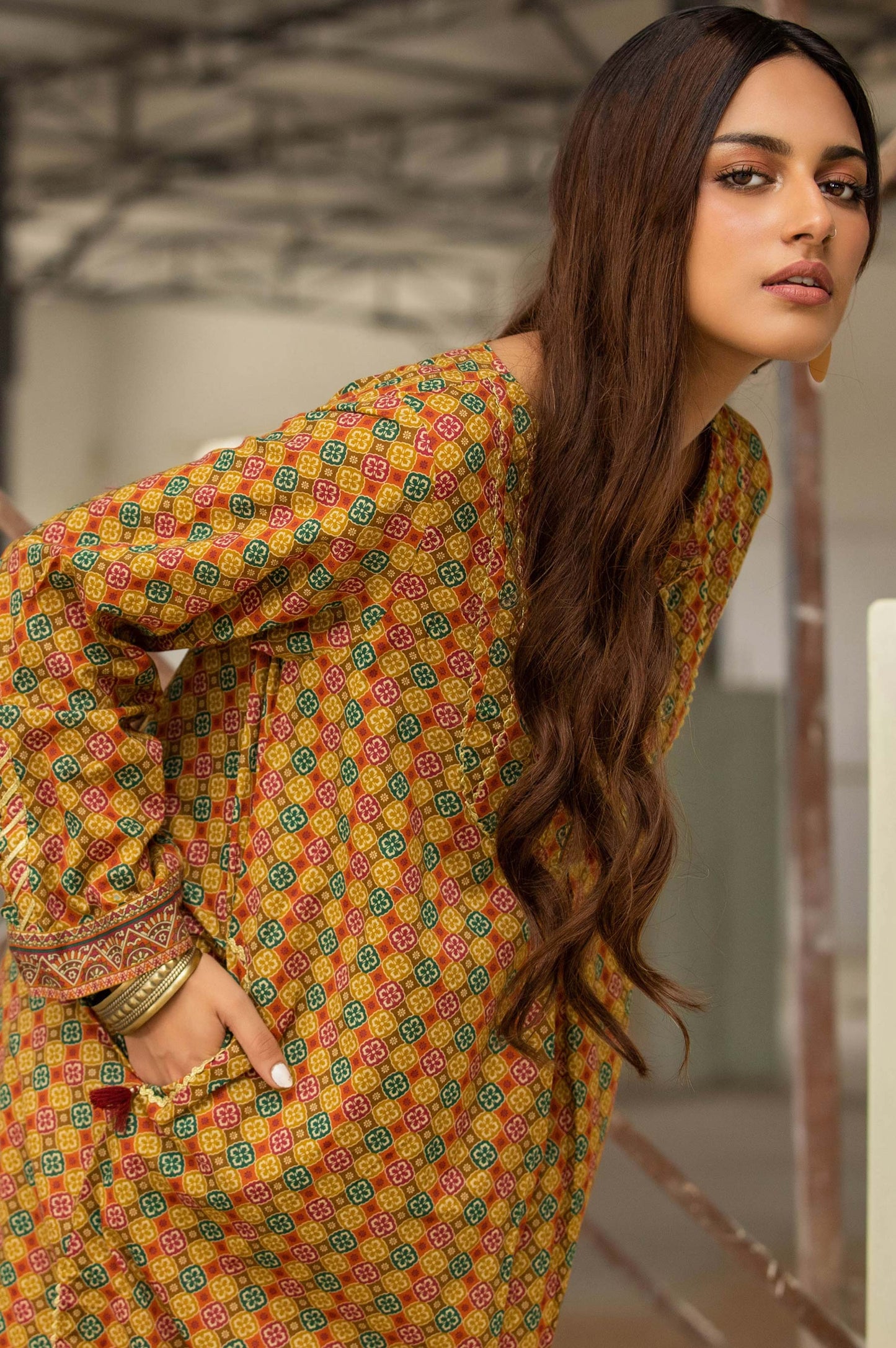 Stitched 1 Piece Digital Printed Lawn Shirt
