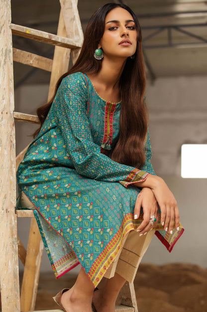 Stitched 1 Piece Digital Printed Cambric Shirt