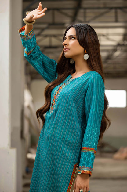 Stitched 1 Piece Digital Printed Cambric Shirt