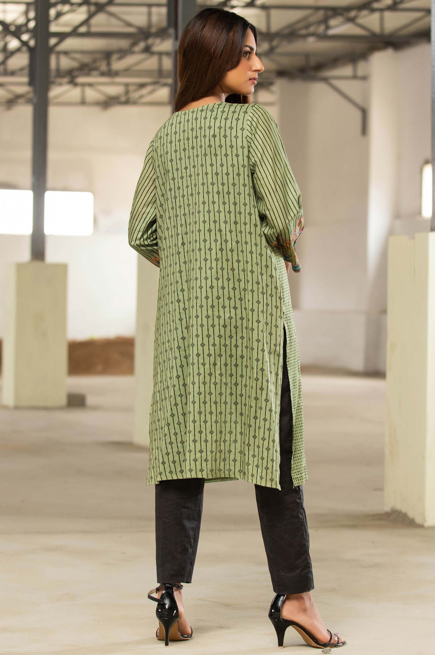 Stitched 1 Piece Digital Printed Cambric Shirt