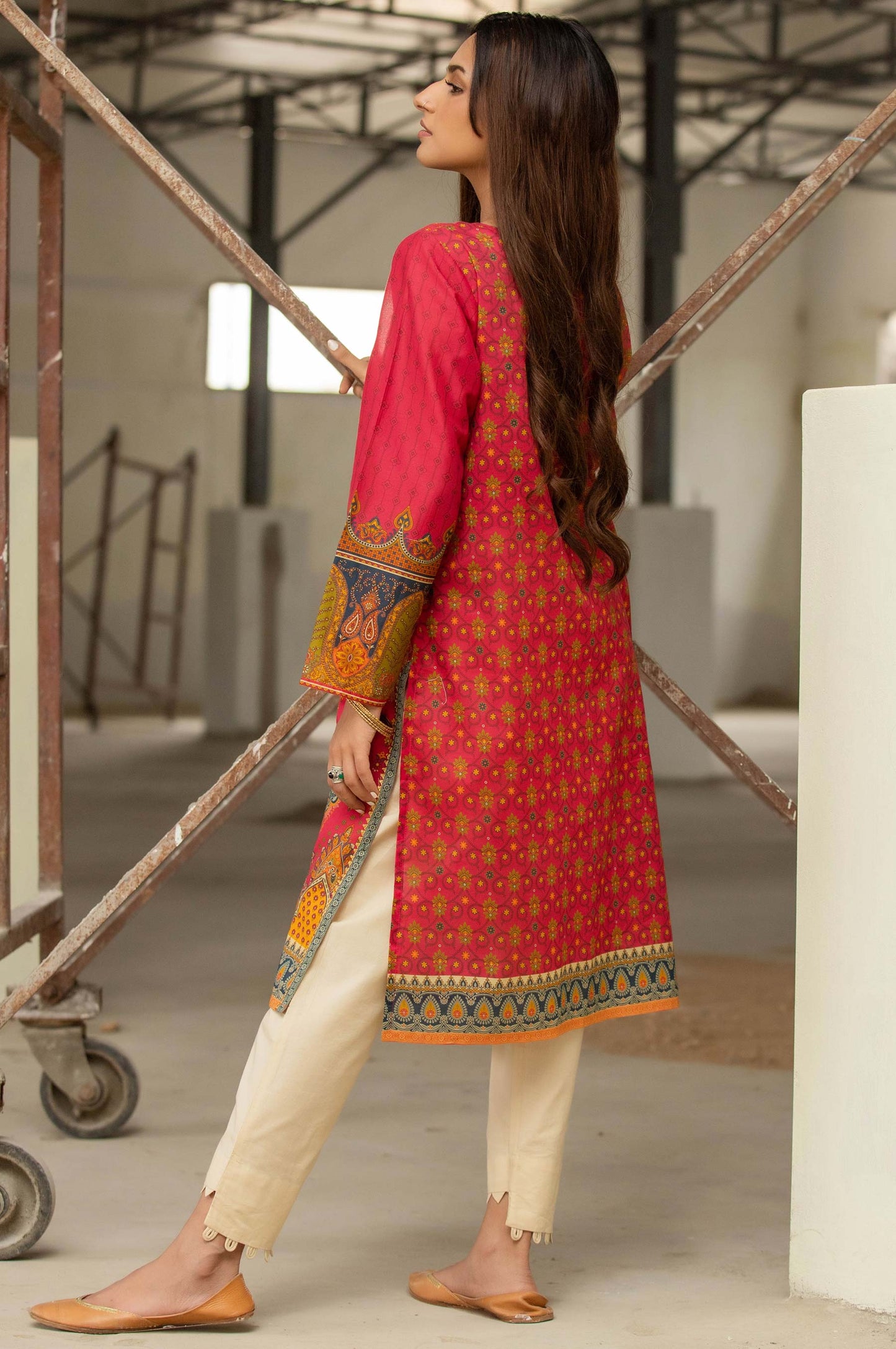 Stitched 1 Piece Digital Printed Cambric Shirt