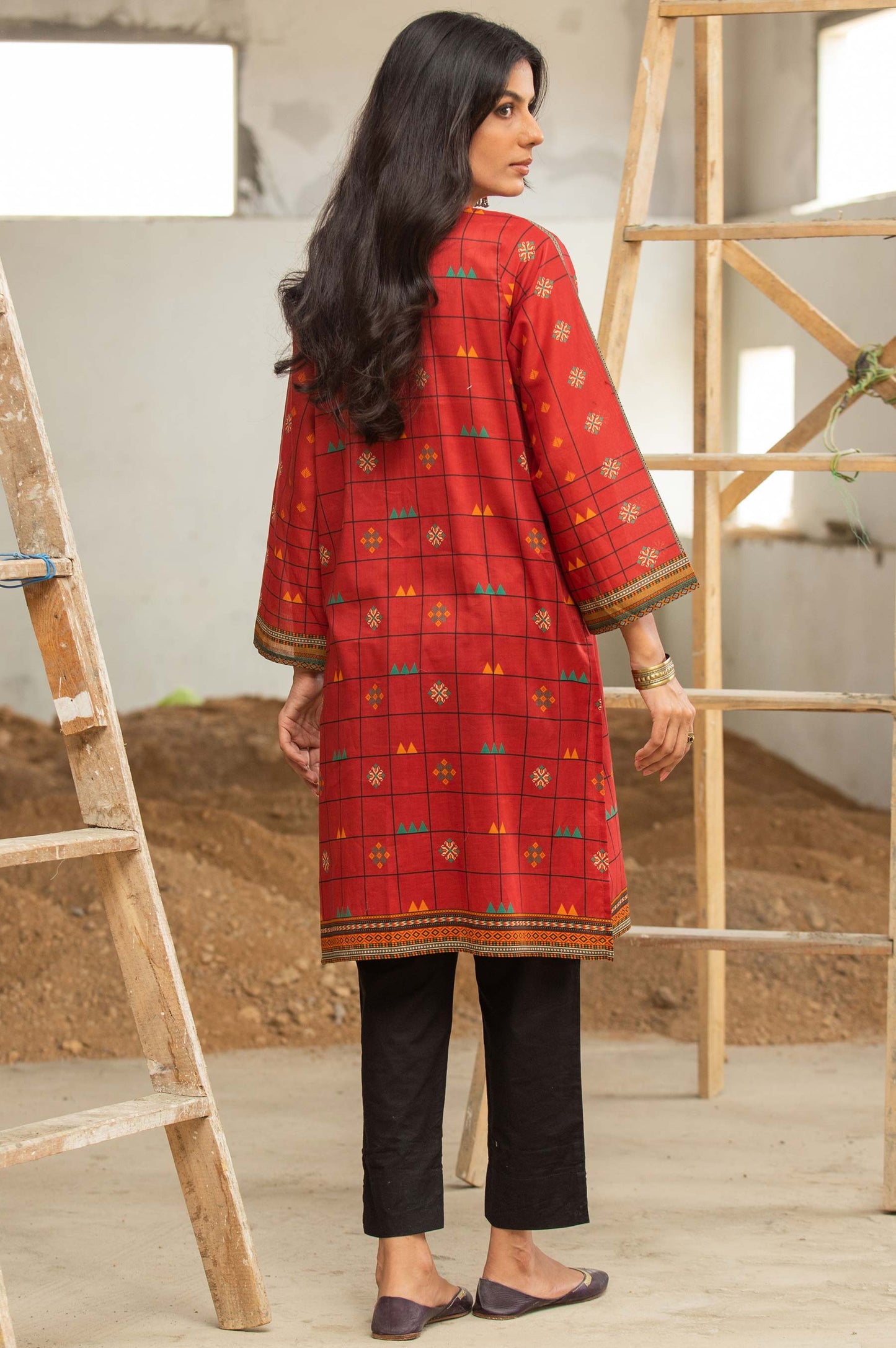 Stitched 1 Piece Digital Printed Doria Shirt